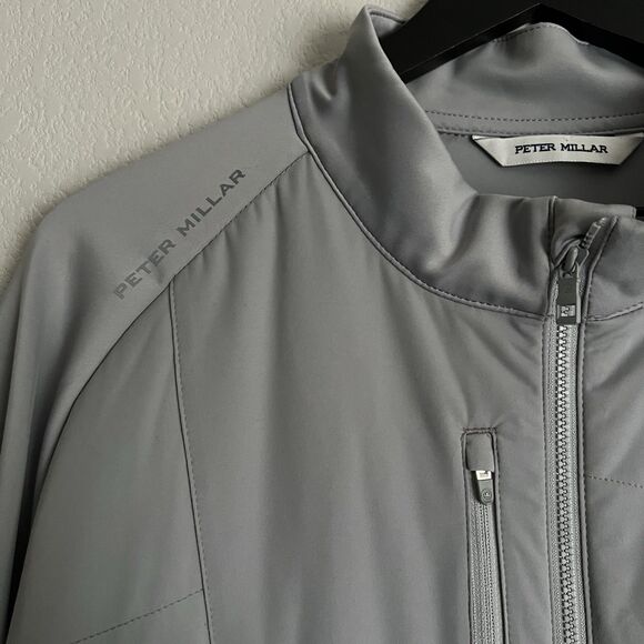 Peter Millar Merge Hybrid Jacket in light gray Size L - Picture 4 of 8